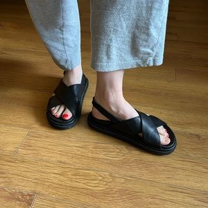 Alohas Sandals, Marshmallow Black, Size US7 / EU38